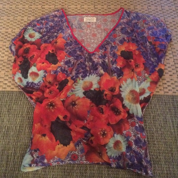 Floral anthropologie shirt
