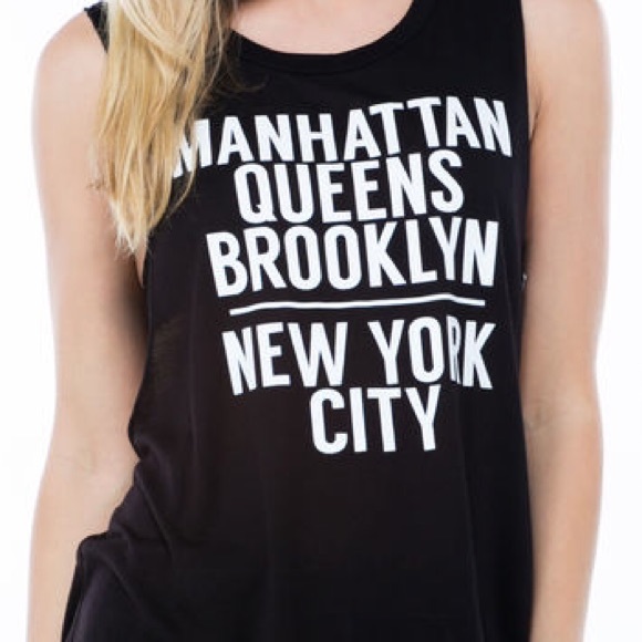 Nasty Gal Tops - NYC New York muscle tank Nasty Gal