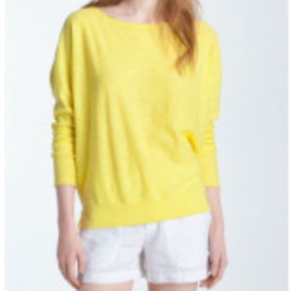Vince Tops - Vince yellow dolman sleeve sweater
