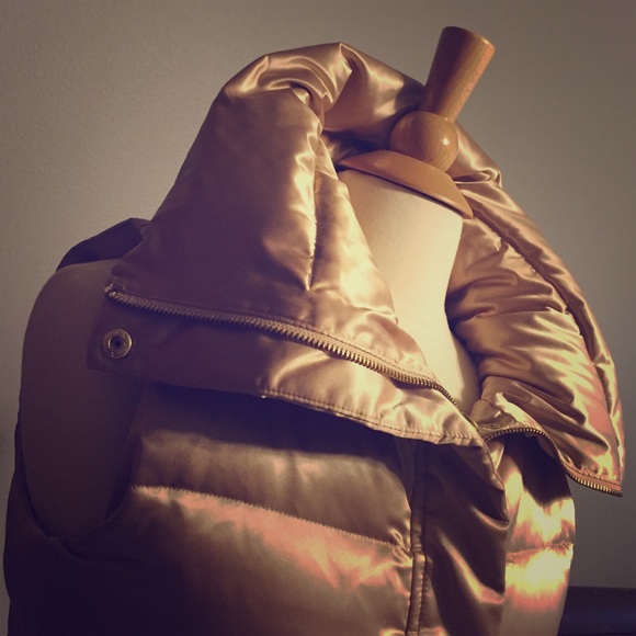Talbots Gold Down Puffer Vest