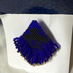 End of the trail pin beaded handmade