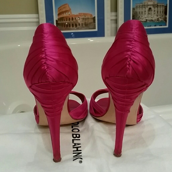 Super Hot Manolo Blahnik peep toes - Picture 2 of 3