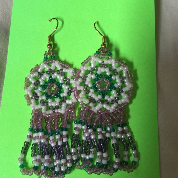Jewelry - Dreamcatcher beaded earrings