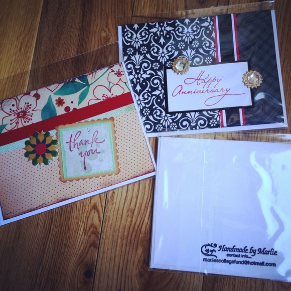 Mixture of handmade cards