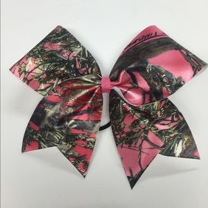 Pink Camo hair bow