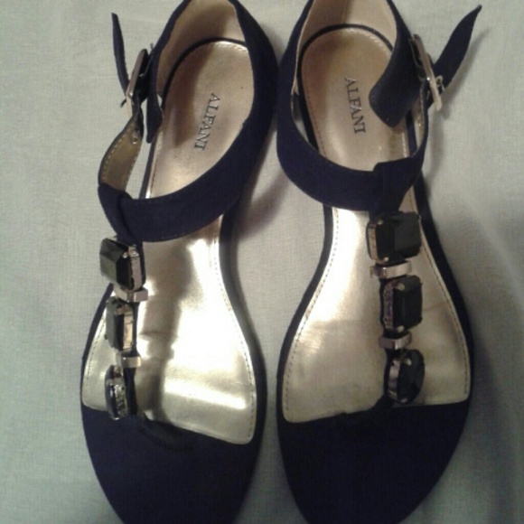 Alfani black suede sandals