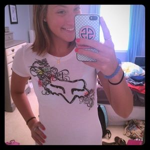 White Fox graphic tee shirt