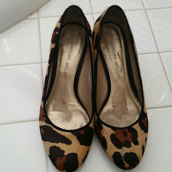 Leopard design wedges