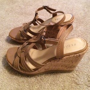 Tan wedges from Rackroom shoes