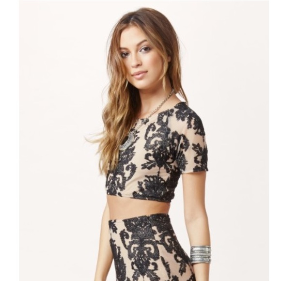 For Love And Lemons Ethereal Crop Top XS