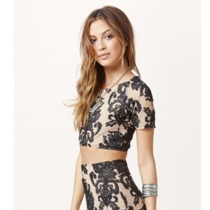 For Love And Lemons Ethereal Crop Top XS