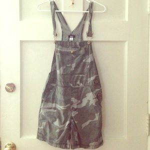 BDG Camo Overalls - Urban Outfitters