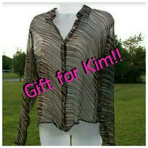 Gift for G!! 'The Limited Silk' sheer blouse