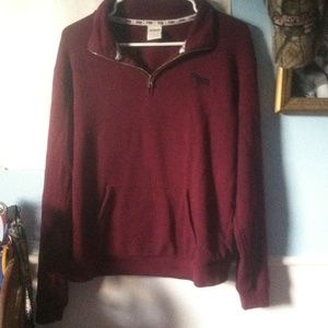 Vs maroon half zip