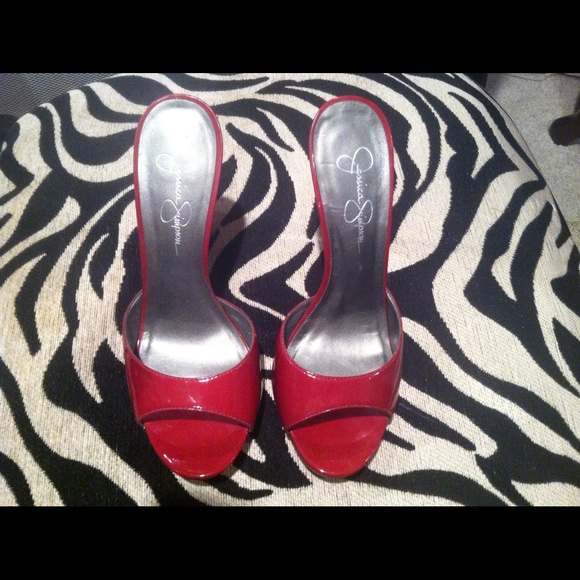 Jessica Simpson size 7 1/2 open toe pumps