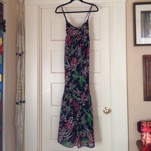 Cute palm maxi dress