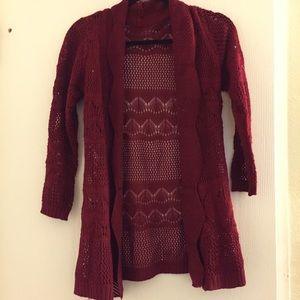 Brandy Melville red cardigan
