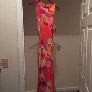 Gianni Bini Orchid Blossom Maxi Dress