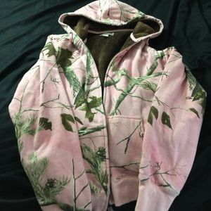 Pink RealTree Camo Zip Up