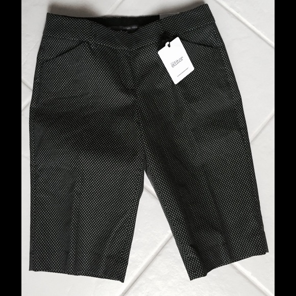 Express, the editor black&white pattern shorts