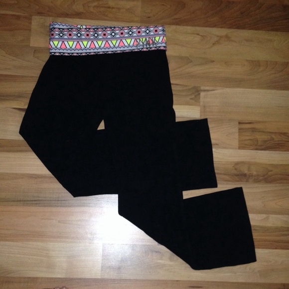 Victoria's Secret yoga pants tribal pattern