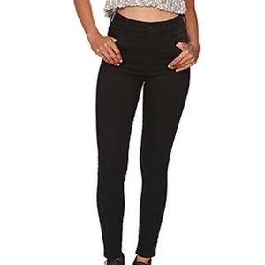 pacsun black uber high rise skinny jeans
