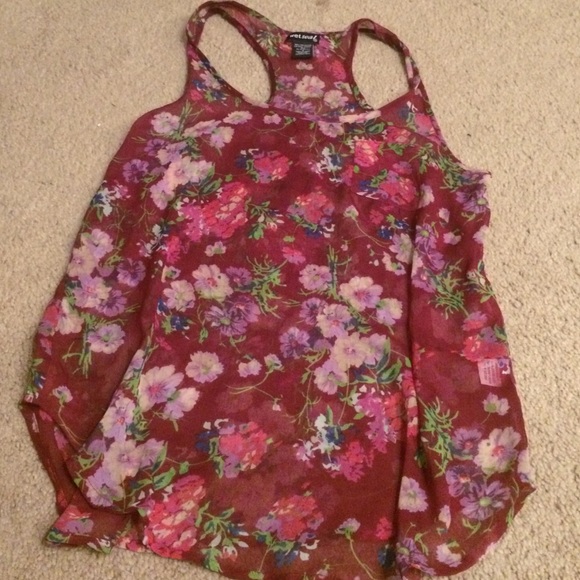 Floral see through top