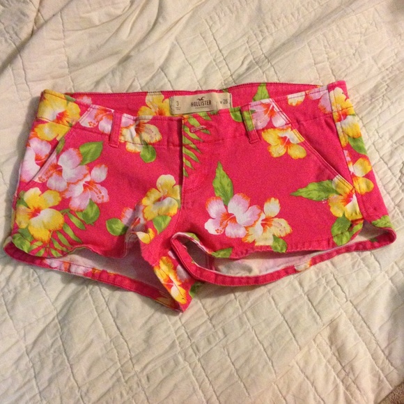 Floral Hollister Shorts