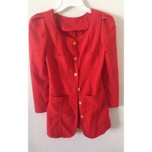 Orange Cardigan/Blazer