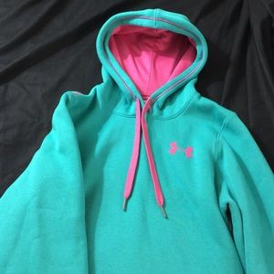 Teal & Pink Under Armor Hoodie