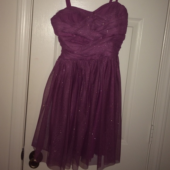 Purple sparkly dress perfect for school dances!