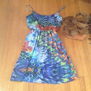 Fab'rik cutout tropical print dress