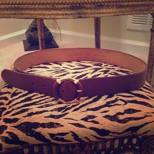 Chocolate Brown Leather J. Crew Belt