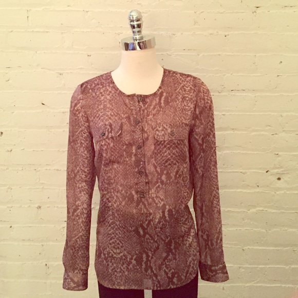 NWOT - Snake Print Blouse!