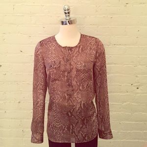 NWOT - Snake Print Blouse!