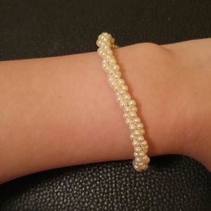 Faux pearl bracelet