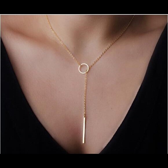 Delicate drop chain necklace