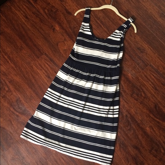 J.Crew Nautical Navy Stripe Dress