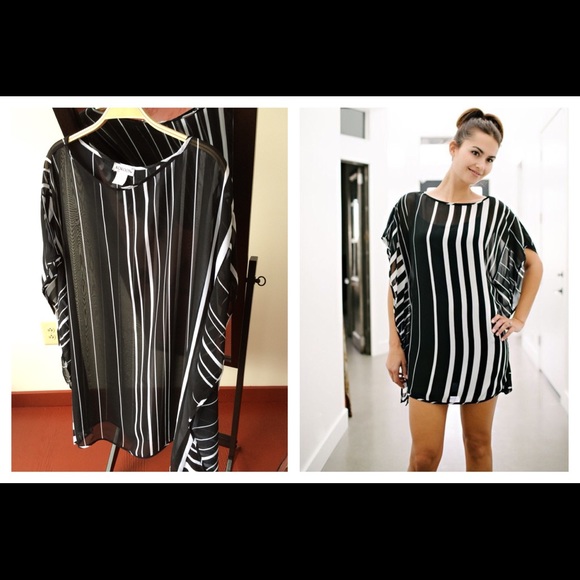 KOKOON Lolli Tunic/Mini in Black/White Stripe