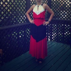 Red, White and Black Maxi