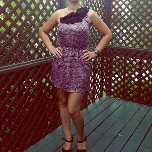 Purple and Black Dress