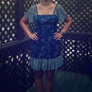 Multi Blue Short Dress