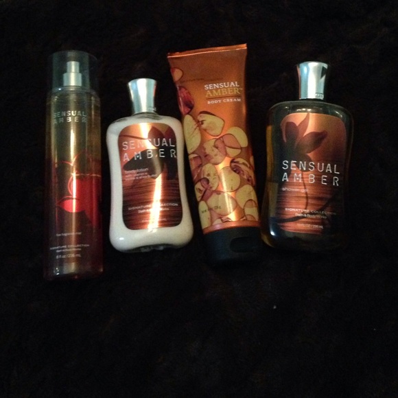 Sensual Amber Bath and Body Works Set