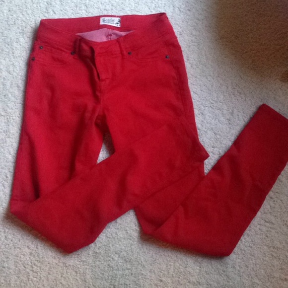 Red skinnies from red dress boutique