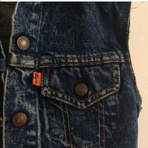 LEVI'S ACID WASH DENIM VEST