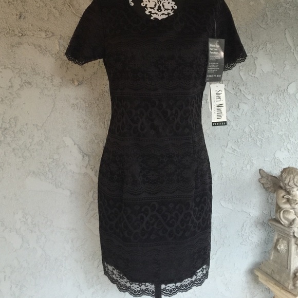 Black lace dress size 10 - Picture 1 of 4