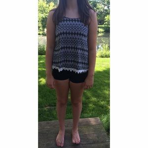 Black & White Tribal Tank Top