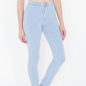 American apparel indigo stone wash jeans