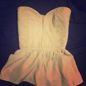 Parker size small tan corset top