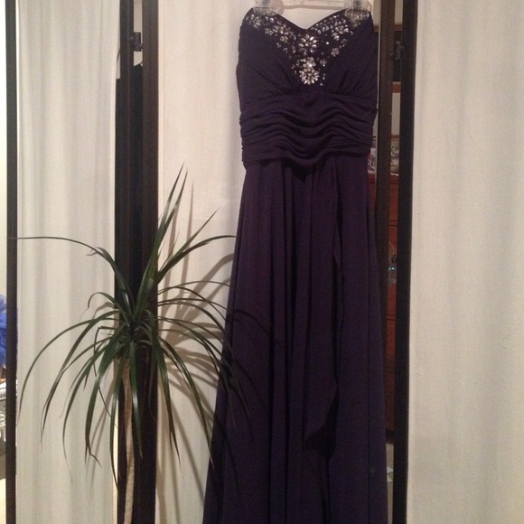 Royal Purple Floor Length Dress